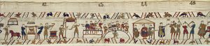 诺曼仆人为William，Bayeux Tapestry准备宴会 作者 未知未知